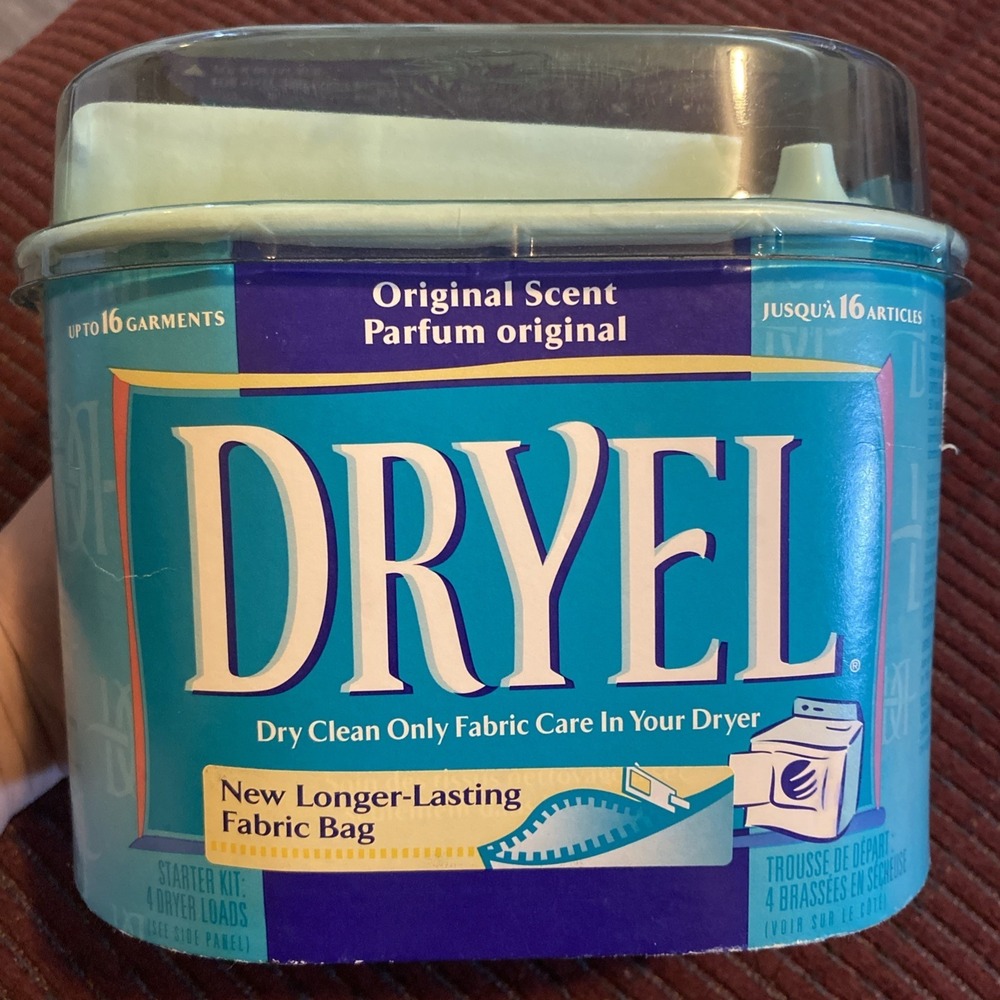 VTG DRYEL AT HOME DRY CLEANER STARTER KIT IN BOX 2001
